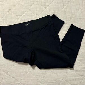 Loft Black and Dark Gray Checkered Leggings LP